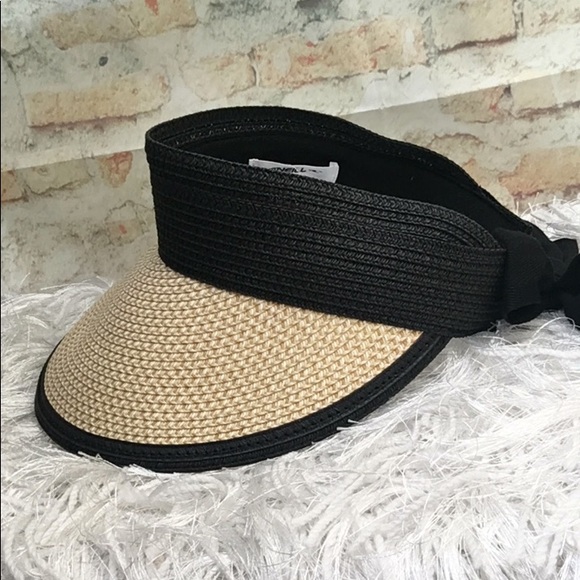 O'Neill Accessories Oneill Womens Straw Visor Hat With Bow Poshmark